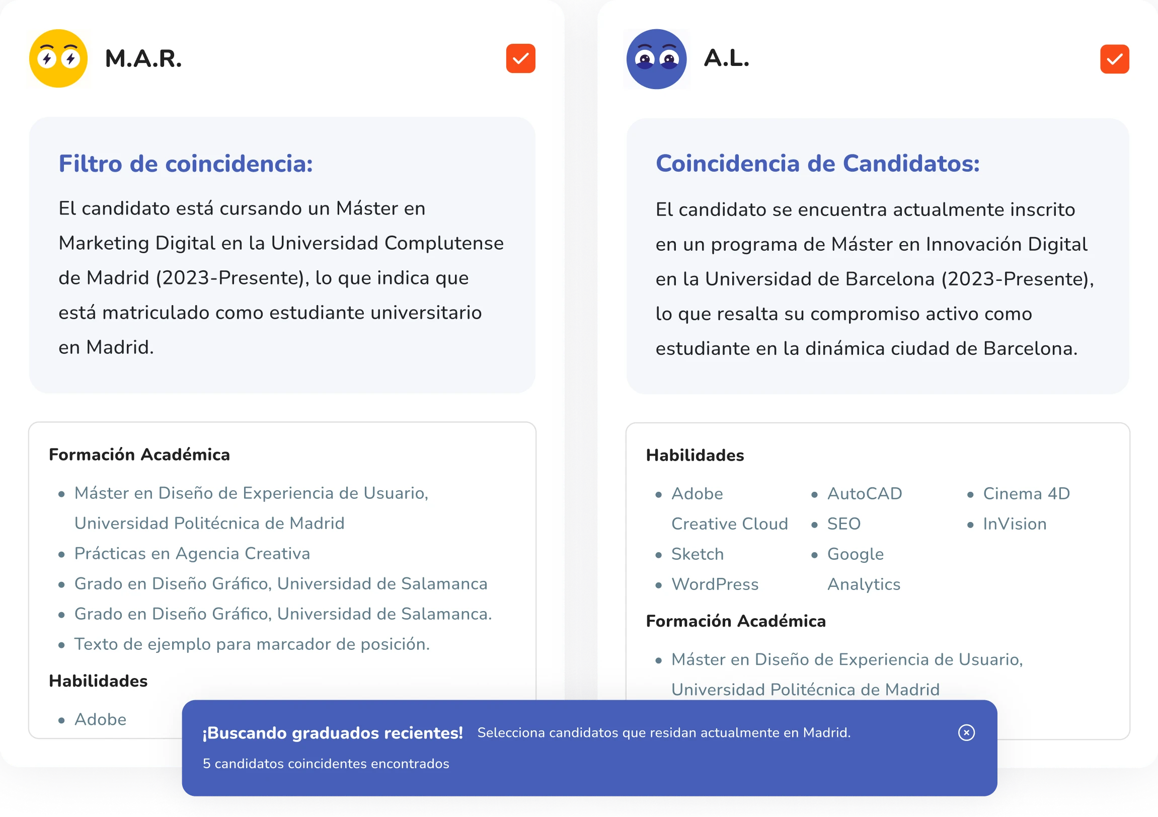 Mockup interfaz candidatos JBox