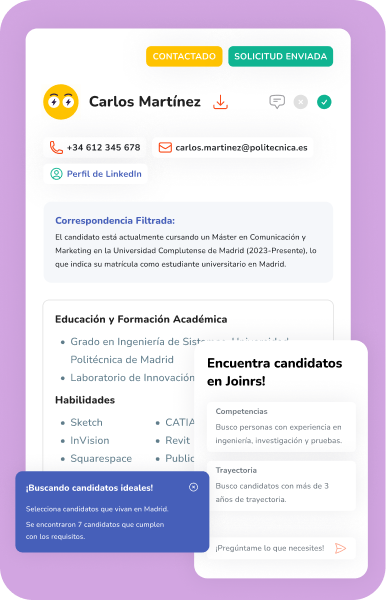 Herramienta de búsqueda directa Joinrs