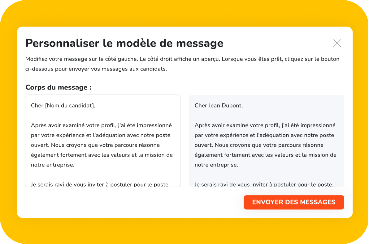 Filter and match candidates