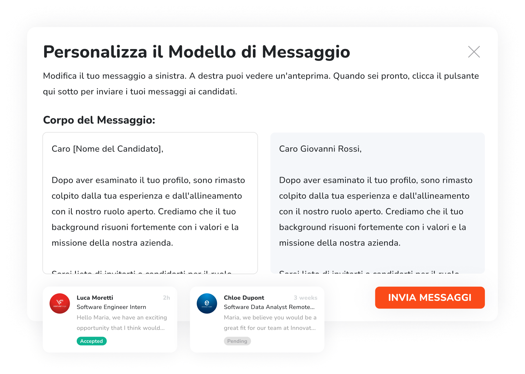 Mockup interfaz mensajes JBox