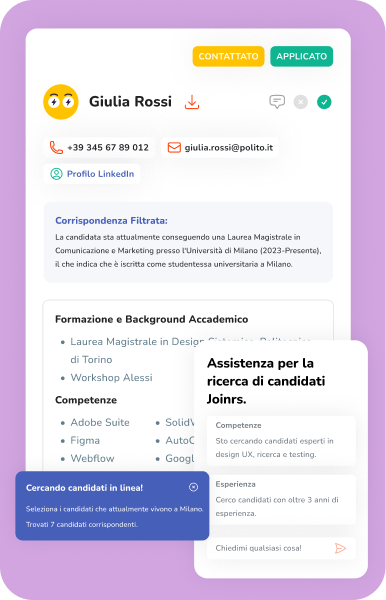 Tool di ricerca diretta Joinrs